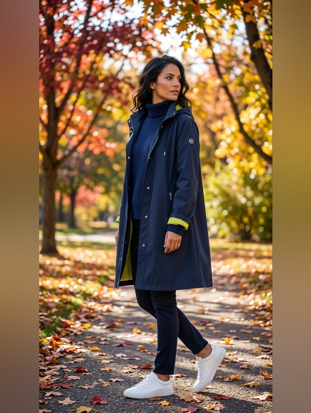 CALVIN KLEIN Superbe Manteau imperméable Longueur mi-cuisse
